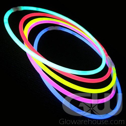 Assorted Color Premium Glow Necklaces 