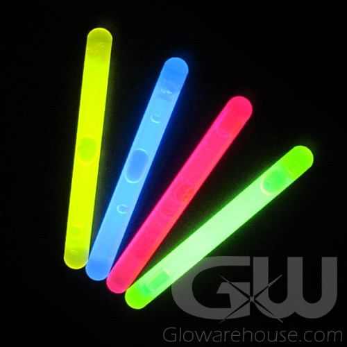3 Small Glow Sticks 