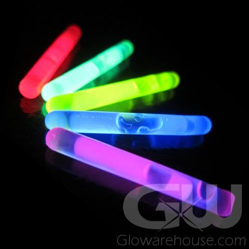 1.5 Inch Mini Glow Sticks - Assorted Color 50 Pack (On Special)
