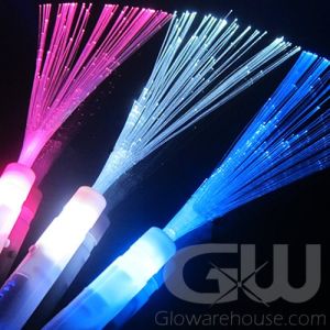 Glowing Fiber Optic Wands