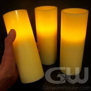 8" LED Flameless Pillar Candles