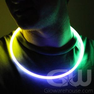 Glow Stick Necklaces with Mardi Gras Theme Colors