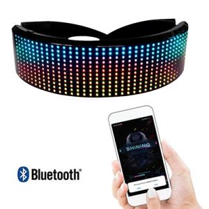 Glowing LED Visor with Smartphone Control