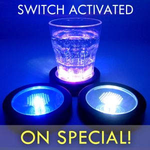 Glowing Light Up Drink Coasters