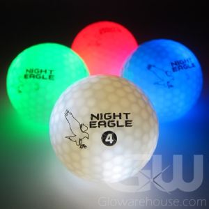 LED Golf Balls Assorted Color Mix - Blu, Gre, Red, Whi