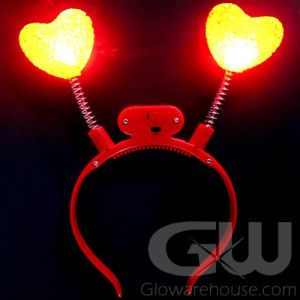 Glow Heart Head Boppers