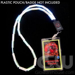 Glowing LED Lanyards with Clip