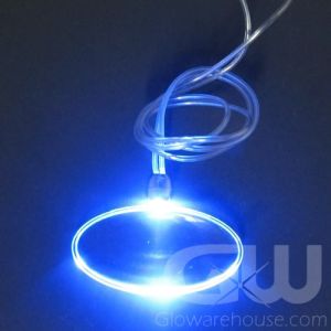Glowing Oval LED Necklace Pendant