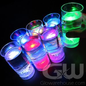 Glowing LED Drink Glasses with 8 Color Modes