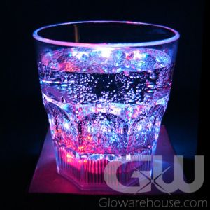 Glow LED Rock Glass