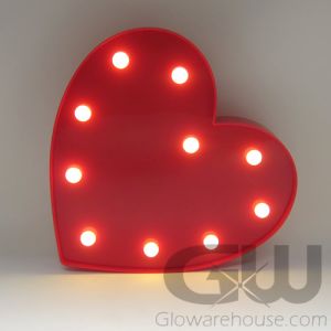 LED Heart Marquee Light