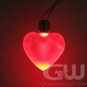 Lighted Heart Necklace Pendant