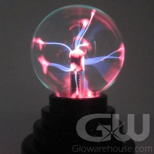 Glowing Plasma Lamp Ball Orb