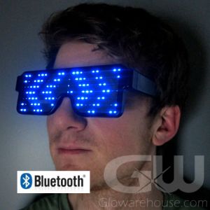 Glowing LED Glasses with Bluetooth Smartphone Control
