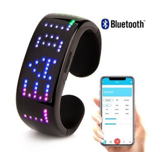 Animated LED Glow Bracelet with Bluetooth Control