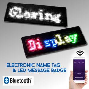 LED Name Tag Program Message Badge