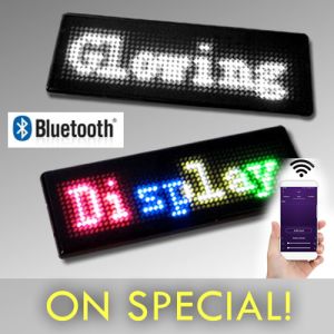 LED Name Tag Program Message Badge on special