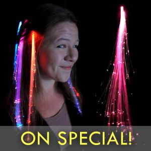 Glowing Light Up Hair Braid Extension on special