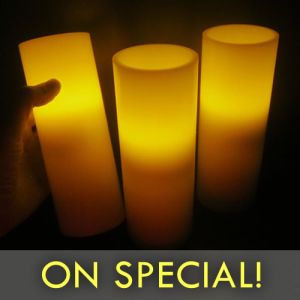 8 Inch Flameless Candles on Special Sale