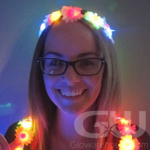 Light Up Floral Headband