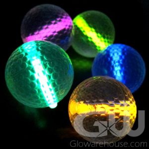 Glowing Golf Balls