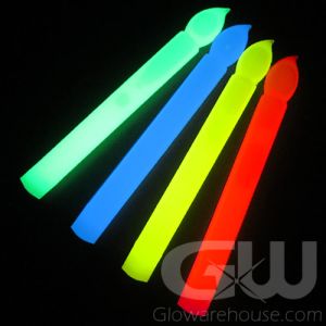 Assorted Glow Stick Candles - GW - GRE BLU YEL RED