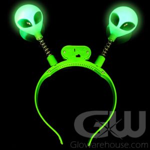 Glow Alien Head Boppers