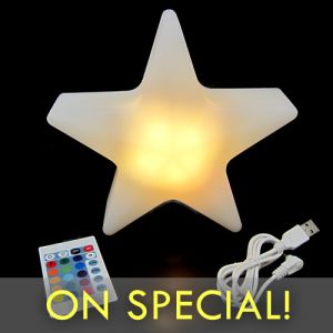 LED Star Centerpiece Lamp Light with Remote on SPECIAL