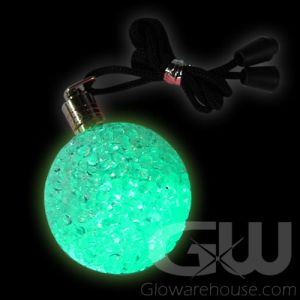 Round Green Orb Necklace Pendants