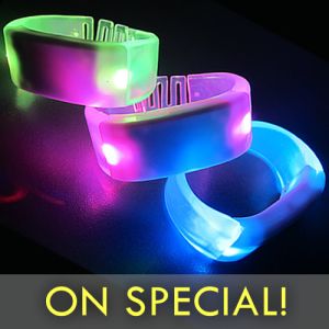 LED Multi-Color Bangle Bracelets on Special