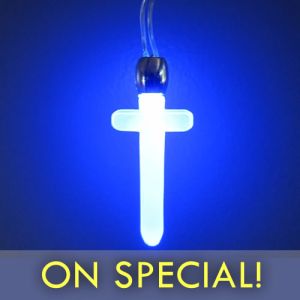 Glowing Cross Pendant Necklace on Special