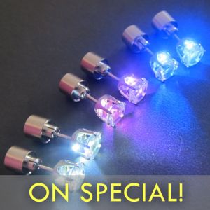 Light Up LED Glowing Earrings Bulk on Special