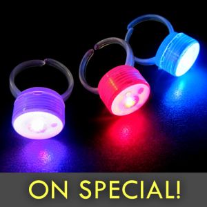 Color Changing LED Glow Finger Rings on Special