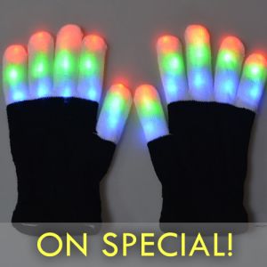 Light Up LED Gloves on special