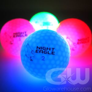 ICON GW LED Golf Balls Assorted Color Mix - Blu, Gre, Pin, Red