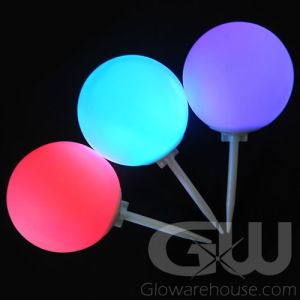 Glowing LED Marker Balls with Ground Spike
