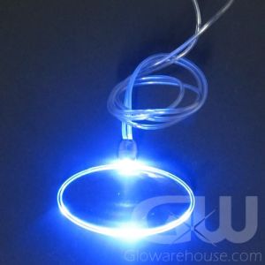 Glowing Oval LED Necklace Pendant