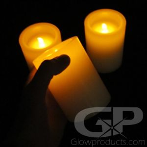 LED Flameless Candles 4 Inch Pillar