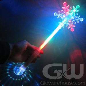 Glowing LED Snowflake Wand