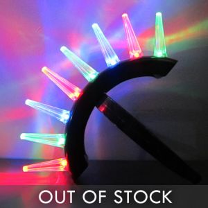 Light Up LED Spike Mohawk Headband - Multi Color