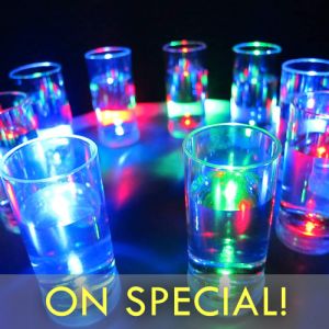 Light Up Shooter Glasses Assorted Colors on Special