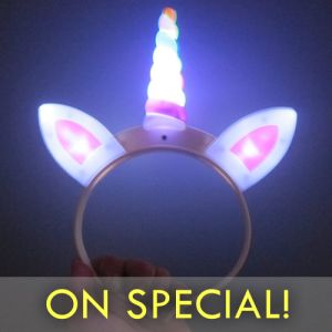 Glowing LED Light Up Unicorn Horn on special