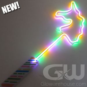 LED Neon Glow Unicorn Wand GW1 NEW