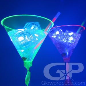 Glowing LED Black Light UV Ice Cubes