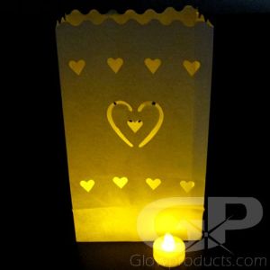 Luminary Bags Hearts