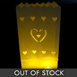 Luminary Bags Hearts