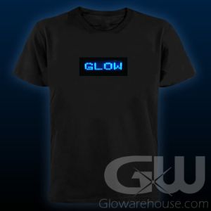 Programmable LED Shirt with Scrolling Message Glowarehouse