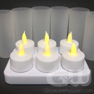Flameless LED Rechargeable Tea Light Candles