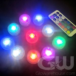 Remote controlled LED tea lights