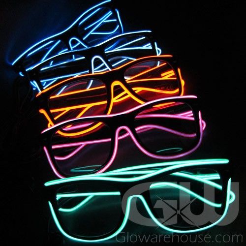 El wire light up sunglasses online